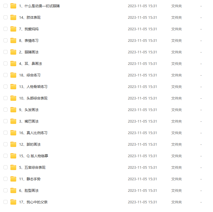 動漫繪畫系列教程 含教案、課程目標、范畫
