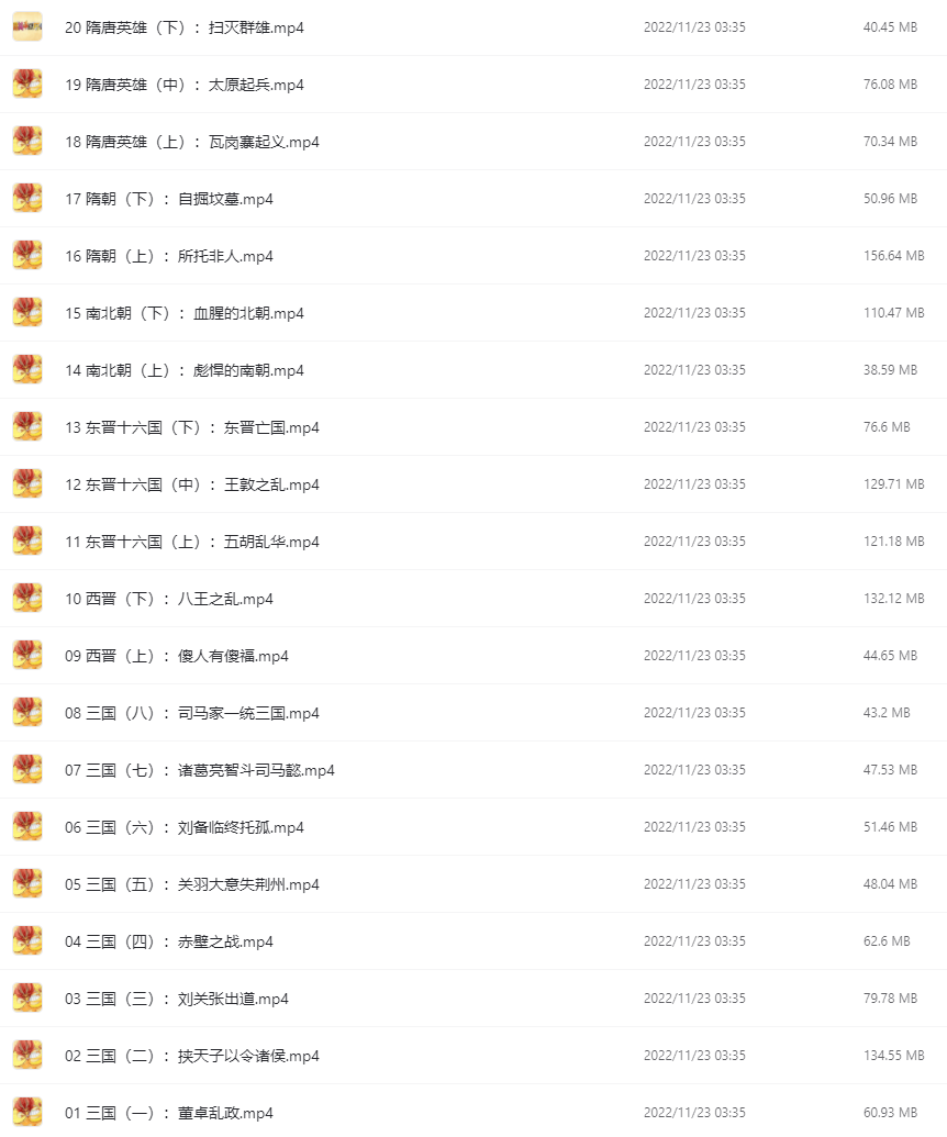 爆笑中國歷史1-4全集網盤下載 歷史不用背 看完自然會！
