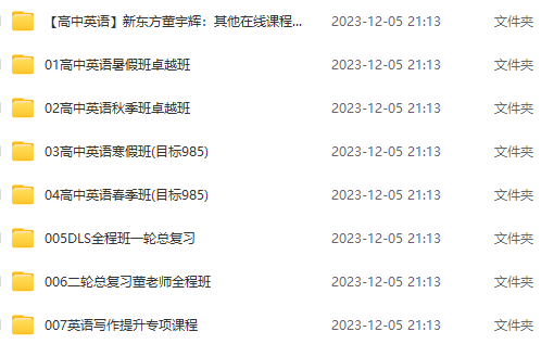 董宇輝高中英語課程視頻合集 全套網(wǎng)盤下載