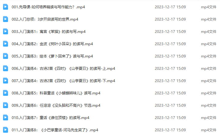 北大花花精讀寫作課入門至高階全集網盤下載 含資料包