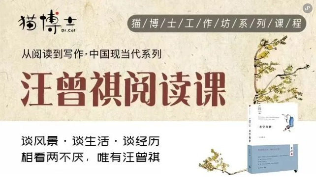 《汪曾祺閱讀課》全12集從閱讀到寫作全解析 適合10-18歲
