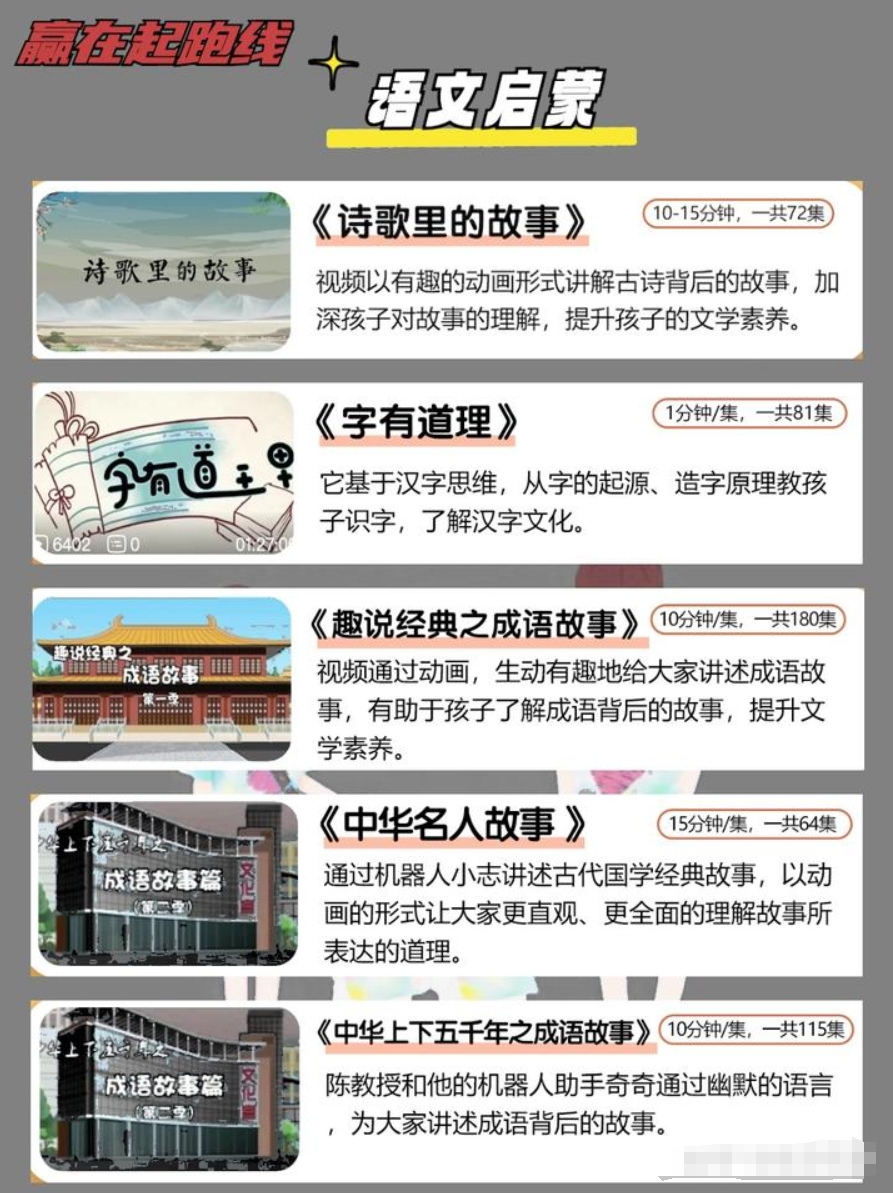 吐血整理45部幼小銜接必看紀(jì)錄片 輕松儲(chǔ)備小學(xué)知識(shí)