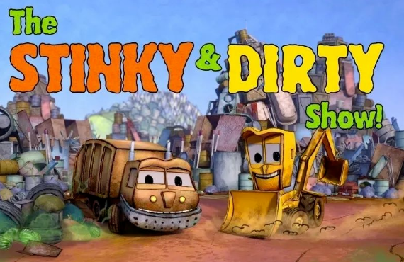 小車迷必備 亞馬遜原創(chuàng)動畫片臭臭和臟臟《The stinky&dirty show》網(wǎng)盤下載