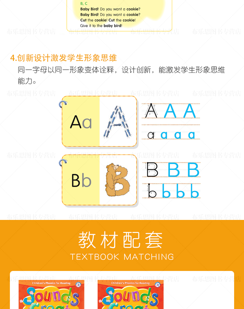 自然拼讀小學發音教材Phonics Sounds Great1-5冊電子版網盤下載