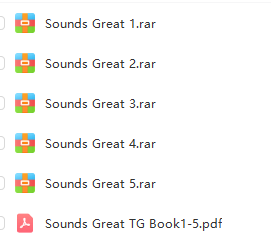 自然拼讀小學發音教材Phonics Sounds Great1-5冊電子版網盤下載